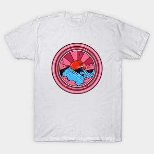 Magenta Mountain Sunset T-Shirt